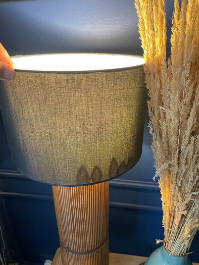 Wooden table lamp