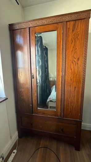 Wood wardrobe
