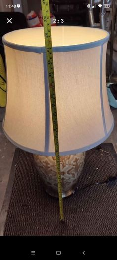 Ceramic Table Lamp with Off-White Shade