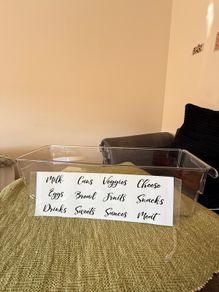 Clear Fridge Storage Organiser