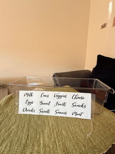 Clear Fridge Storage Organiser