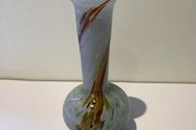 Mdina Glass Long Necked Vase Signed