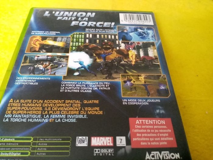 Fantastic 4 Xbox Original Games Game