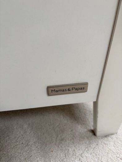 Mamas & Papas White Wooden Toy Box / Storage Trunk
