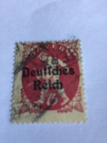 WW2  German stamp - Deutches Reich overprint