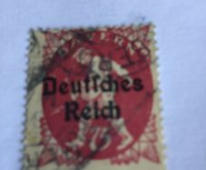 WW2  German stamp - Deutches Reich overprint