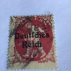 WW2  German stamp - Deutches Reich overprint