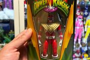 Power rangers red ranger figure dragon shield