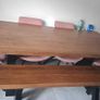 Solid oak dining table with bench Image 2