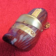 Vintage Wooden Clog Souvenir Thermometer