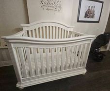 solid wood American style cot bed