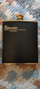 Vintage Ritmeester Cigars Promo Hip Flask & Watch