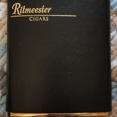 Vintage Ritmeester Cigars Promo Hip Flask & Watch
