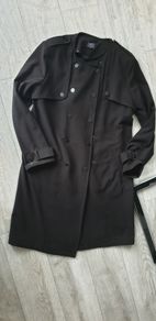 M&S black coat uk8 oversized