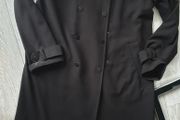 M&amp;S black coat uk8 oversized
