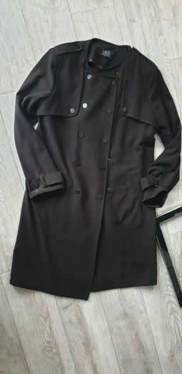 M&S black coat uk8 oversized