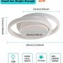 LED Ceiling Lights, 32W 2500lm Lighting Fixture, Dia 28cm Round Modern Design Ceiling Lighting for Hallway Balcony Bedroom Corridor, Cold White 6000K (FREE POSTAGE) Image 2