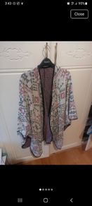 ladies boho open cardigan