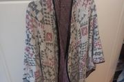 ladies boho open cardigan