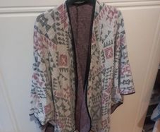 ladies boho open cardigan