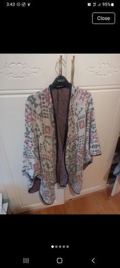 ladies boho open cardigan