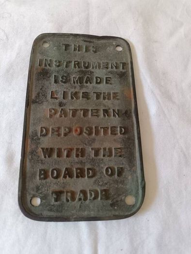 19th Century Bronze Machinery Placque