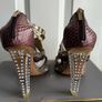 Jimmy Choo Cyndi Rhinestone Lucite Sandals - Sz 39.5 Image 5