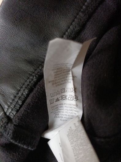 Primark  Leather  Black  Skirt.  Size 12.  New - No Tag.
