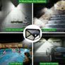 4x 100 LED Outdoor Solar Power Wall Light PIR Motion Sensor Garden Security Lamp Image 8