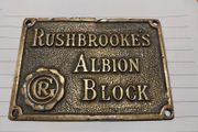 Name Badge  Old Butchers block