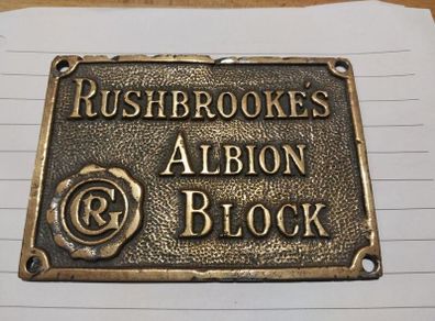 Name Badge  Old Butchers block