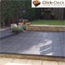 Composite Decking Tiles - Patio, Balcony, Roof Terrace, Hot Tub Deck Tiles Flooring Decking Cheap Prices for Large Quantities (6X Ebony Composite Tiles) Image 3