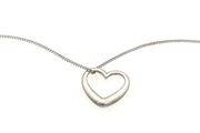 Vintage 925 Sterling Silver Dainty Heart Necklace