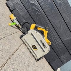 DeWalt DWS520-LX 110V 165mm corded plunge/track saw, 1300W.