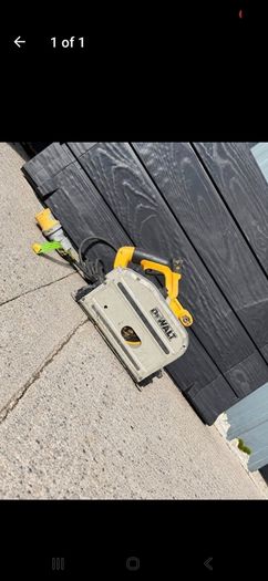 DeWalt DWS520-LX 110V 165mm corded plunge/track saw, 1300W.