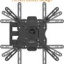 TV Wall Bracket for 26-55 inch(66cm-140cm) TVs, Swivels Tilts TV Wall Mount for Flat & Curved TV, VESA 100x100mm to 400x400mm, holds up to 36kg, Black Image 9