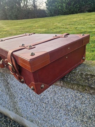 Leather suitcase
