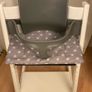 Stokke Tripp trapp high chair in white wood  with accessories in great condition Image 9