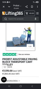 Paving Block transport card