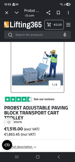 Paving Block transport card