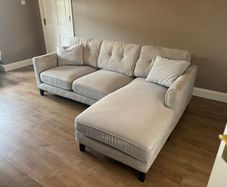 Modern Light Grey Chaise Sofa