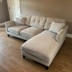 Modern Light Grey Chaise Sofa