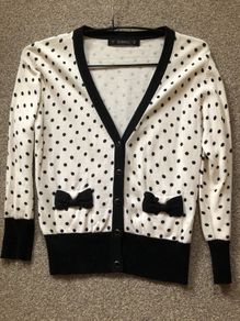Cute cardigan (white and black)