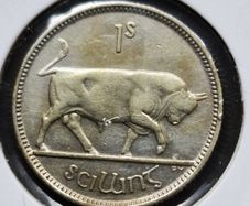 Ireland Eire 1933 Silver Shilling 1s coin