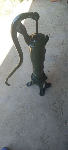 Antique  Garden water pump and Stand By Deville its a no 34 Working French Nice conditions