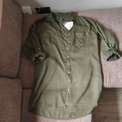 Brand new Khaki Green Shirt Dress, size 14