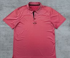 Red Oakley Golf Polo T-Shirt