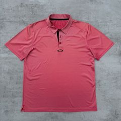 Red Oakley Golf Polo T-Shirt