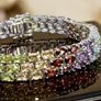 Silver Gemporia Multi-Gemstone Triple Row Bracelet Image 2