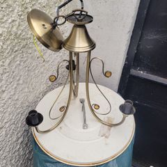 brass ceiling light